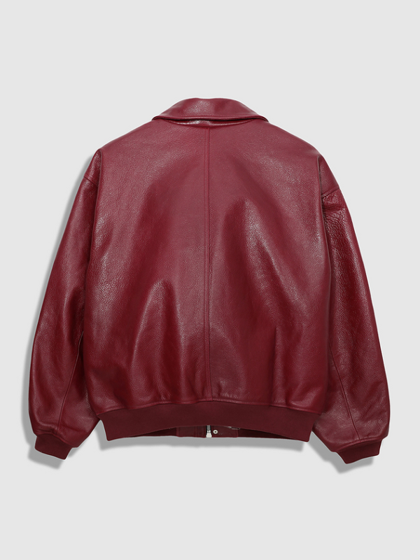 ZARA Lather Jacket red – Image 2