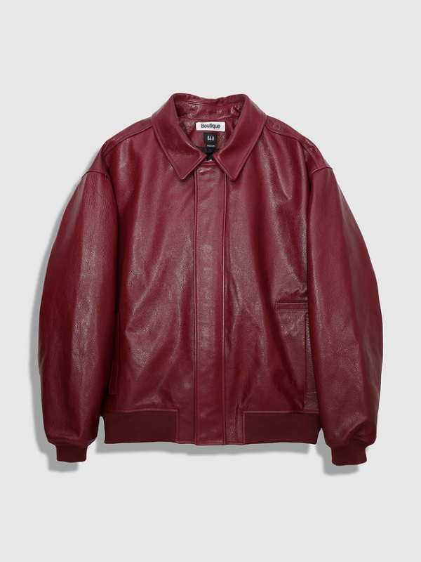 ZARA Lather Jacket red